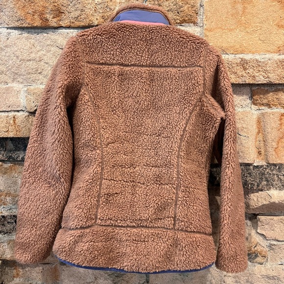 Patagonia Classic Retro-X Jacket Pampas Tan Lavender Pink Sz XS - Picture 6 of 9